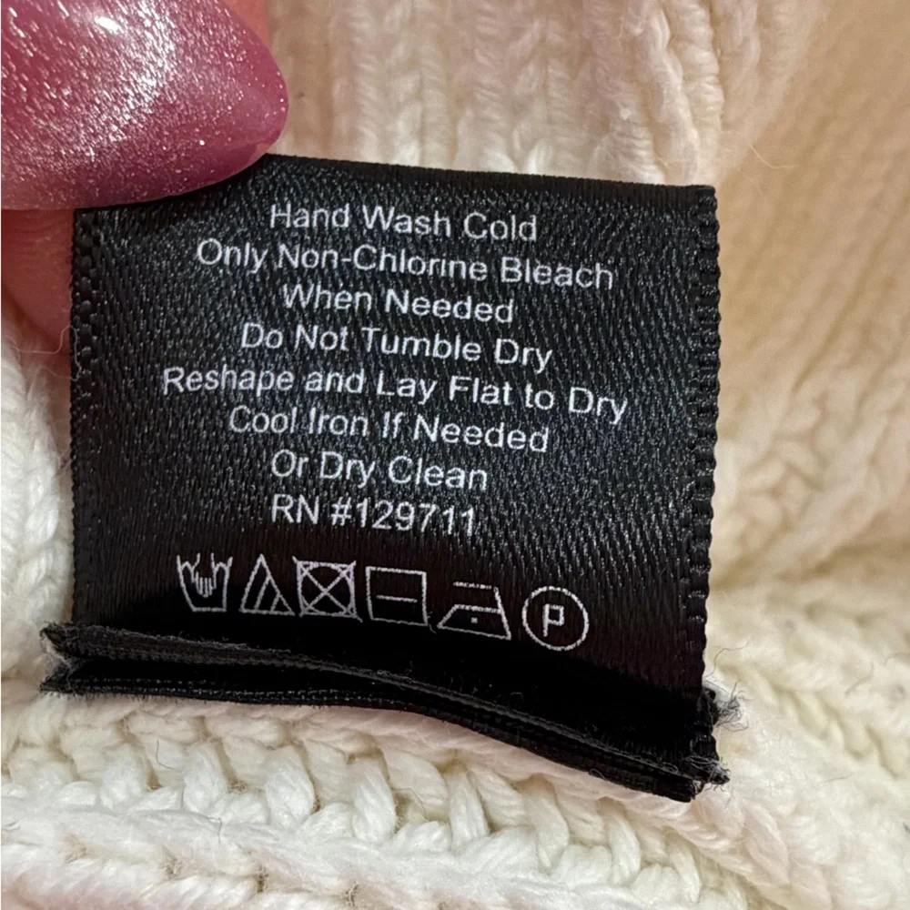 Jenni Kayne Women’s Cotton Fisherman Sweater Size Small - Picture 7 of 8